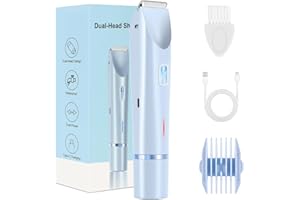 SYYHSYAL Glow Aura Bikini Shaver,Glowshave 2-in-1 Women's Body Shaver, Waterproof Electric Bikini Trimmer for Women