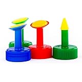 4 Gießaufsätze für Flaschen. Inkl. spitzem Aufsatz für punktgenaues Bewässern Ihrer Pflanzen.