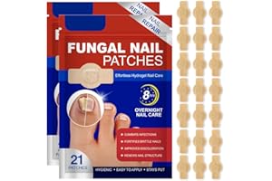 GXGM 42 Pezzi Fungal Nail Patches, Toppe Fungine per Unghie, Toppe per Unghie Fungo, Cerotti Multiuso per la Riparazione Delle Unghie dei Piedi Danneggiate Delle Unghie Scolorite