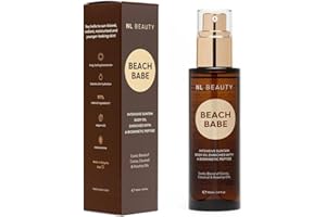 NL Beauty Beach Babe Huile de Bronzage Rapide 2-en-1 avec Huiles Végétales, Salicorne et Peptides - Accélérateur de Bronzage Incolore - 100ml