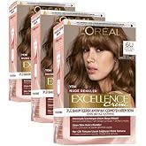 L'Oreal Paris Excellence Creme Nude Renkler Sa&ccedil; Boyası - 6U Nude Koyu Kumral (3 paketi)