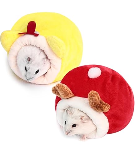 Lettino Per Criceti Carino - Cuccetta Morbida Con Biancheria Rimovibile Per Animaletti Domestici - Foto 3