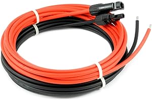 4mm² Solar Verbindungskabel für Laderegler und Solarmodule mit Stecker und Adernhülse Solarkabel solartronics Länge 1m - 50m Made in Germany (5m - 4mm²)