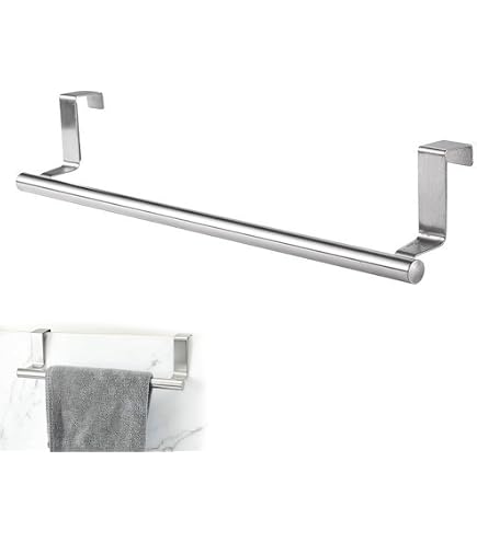 Radiator Towel Rail – 19.7-Inch Heat-Resistant Double Panel Hanger For Towels, Clothes & Toys (White, Carbon Steel/ABS)