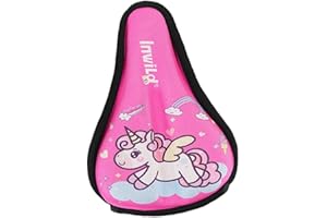 Ronyme Kids Gel Bike Seat Cushion Cover Padded Bicycle Seat Cover Kids Bike Seat Cover with Rain Cover Comfortable Bicycle Saddle Cover for Girls Boys Child Cycing