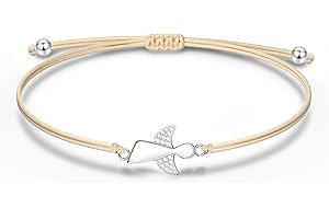 NINAWISH Sterling Silber Armband für Damen, Glücksarmband, Freundschaftsarmband, Knöchel-Armband, Muttertagsgeschenk für Mama, Schmuck Freundschaft Geschenke für Frauen, Armband Damen, mit Schmuck-Box