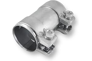 GRILINDO Auspuffschelle Rohrverbinder Doppelschelle Auspuff Abgasanlage (Stahl verzinkt, ø 52mm | Länge: 125mm)