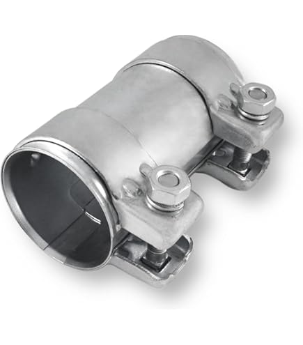 Auspuff Rohrverbinder Edelstahl LALAGO Auspuffschelle, 2 Stück Edelstahl Rohrverbinder, Auspuff Auspuff Verbinder Edelstahl