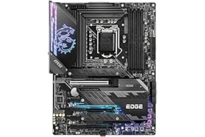 MSI MPG Z590 GAMING EDGE WIFI Placa Base ATX - Soporta Procesadores Intel Core 11th Gen, LGA 1200 - Mystic Light, 14 Duet Rail 75A VRM, DDR4 Boost (5333MHz/OC), PCIe 4.0 x16, M.2 Gen4/3 x4, Wi-Fi 6E