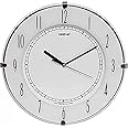 OREVA Plastic Round Shape Simple Small Analog Wall Clock (18.8 X 3.8 X 18.8 Cm, White, AQ-1547)