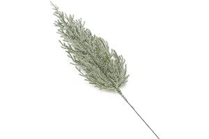 BestAlice 20 rami di cipresso artificiale, rami di pino finto rametti di cedro, plettri di pino vegetativo per ghirlande fai da te, decorazione per casa, giardino, 30 x 7,5 cm