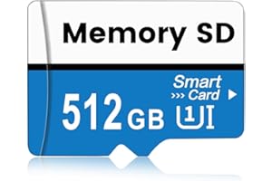 SD Karte 512GB - kacbuy Speicherkarte Wasserdicht Memory Card High Speed TF Karte Mini SD Card kompatibilität Kamera/Auto-Recorder/Drone(512gb)