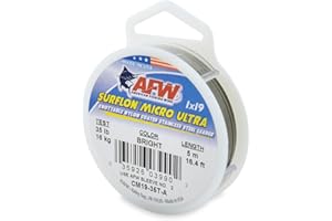 American Fishing Wire Surflon Micro Ultra Nylon beschichteter 1x19 Edelstahl Vorfachdraht