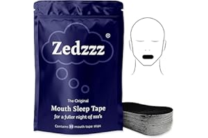 ZEDZZZ SLEEP Zedzzz Mouth Tape for Sleeping (35 Strips) | Anti Snoring Aid for Men & Women | 5+ Weeks of Sleep Tape Strips | Sleep Aid | Anti Snoring Devices Mouth Tape | Snore Stopper | Reusable Mouth Tape
