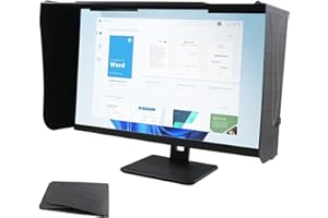 CISSIYOG Parasole Per Monitor Per Computer, Schermo Da 24-32 Pollici (Regolabile Da 41 A 71 Cm), Parasole Per Computer Per Telaio Esterno Del Monitor, Antiriflesso E Anti-Peep