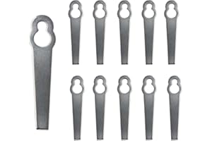 Lame per Tagliaerba Metallo, ZoneYan 10 Pezzi Lame Tosaerba Sostituzione, Erba Tagliabordi Lame di Ricambio, Lame per Decespugliatori Trim Coltello per Tagliaerba