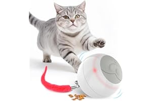 Osinaga Zabawka dla kota Interaktywna piłka dla kota Dozownik karmy dla kotów powoli je zabawka szkoleniowa przekłuwanie kota puzzle piłka