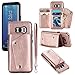 Produktbild Galaxy S8 Hülle,Galaxy S8 Leather Handyhülle,WIWJ Wallet Case[Modisch Leder Handy Shell mit Geldbörse]Schutzhüllen für Samsung Galaxy S8-Roségold