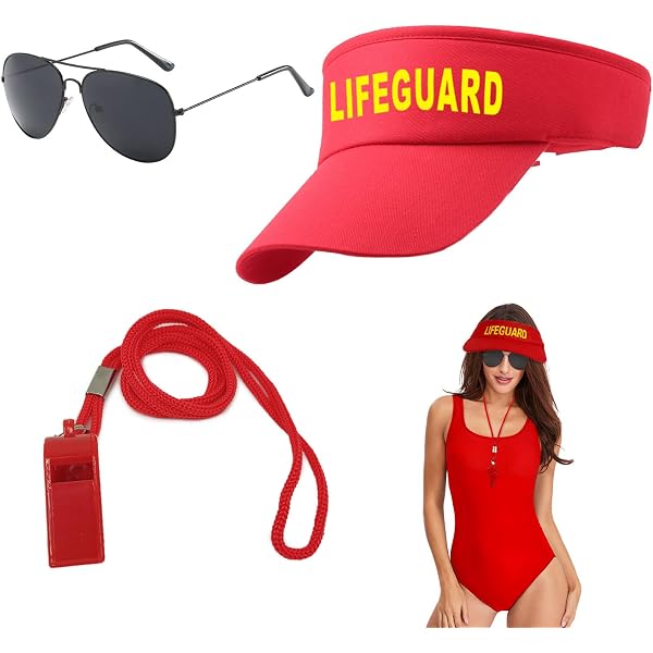 5-in-1 Rettungsschwimmer Kostüm-Set – Baywatch-Style Für Karneval & Fasching