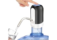 SKY-TOUCH Automatic Water Dispenser, USB Rechargeable Bottle Drinking Water Radio Water Pump, Black