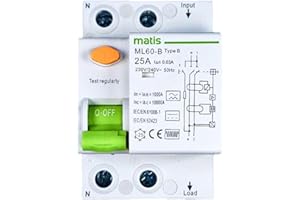 SOLAR+MORE FI-Schutzschalter 25A - 30mA / 2-Pol/Typ B