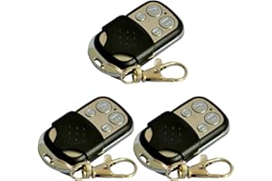 YOLJUN Garage Door Remote, 3PCS 433MHz Universal Garage Door Opener Remote Electric Gate Fob 433MHz Wireless RF Transmitter for Clone Garage Door Opener
