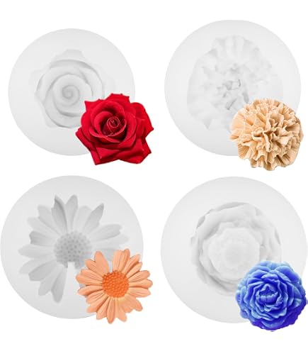 3D Rosa Fiore Cioccolato Stampo In Silicone Antiaderente Fondente Torta