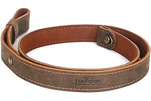 TOURBN TOURBON Cinturino per fucile in vera pelle da 4 mm con cinturino per fucile in stile europeo