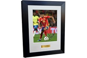 KITBAGS & LOCKERS Cornice con foto autografata di Lamine Yamal Spagna Barcellona, 30,5 x 20,3 cm, formato A4, idea regalo