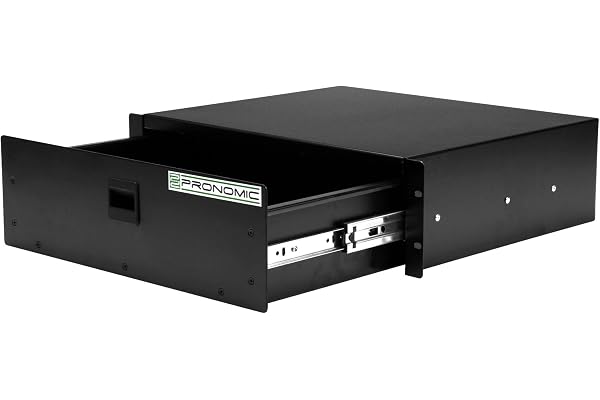 Pronomic RD-103 Tiroir de Rack 3 HE (tiroir pour Rack 19 Pouces, Snaplock, tôle d'acier) Noir