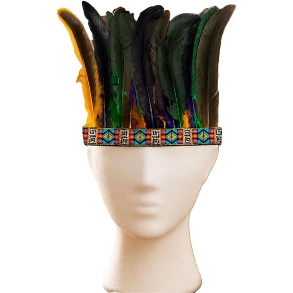 Fully Funny Feather Headwear Cap/Hat for Kids and Adults Halloween