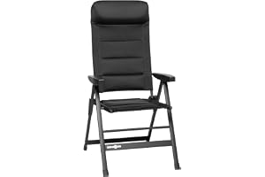 BRUNNER FRA601280 Campingstol, Svart, 45 cm x 47 cm x 120 cm