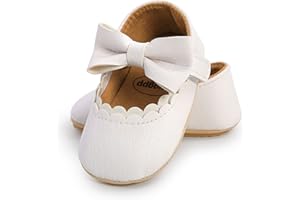 RVROVIC Baby Mädchen Mokassins Prinzessin Mary Jane Flache Kleider Schuhe Kleinkind Premium Leichte Weiche Sohle Krippe Schuhe