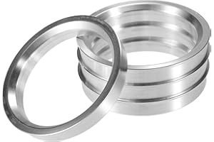 X AUTOHAUX 4pcs OD 66.6mm to ID 56.1mm Aluminum Alloy Car Hub Centric Rings