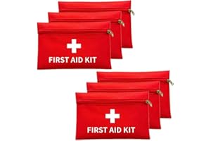 BOBOZHONG Mini Kit Pronto Soccorso Portatile 6 Pezzi First Aid Compact da Viaggio Per Sport, Trekking e Campeggio (Solo Borsa)
