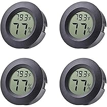 5er Set Digital Thermometer Hygrometer - Mini LCD Für Zimmer & Weinlager