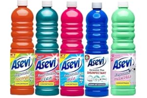 GENERIC Asevi Floor Cleaner Bundle (5 x 1L) Concentrated Spanish Cleaning Products