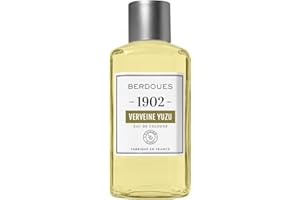 BERDOUES 1902 Eau de Cologne Verveine Yuzu, Fraîche et Vivifiante, Made in France, Parfum femme et homme, Verveine, Yuzu, Musc, recharge 245ml