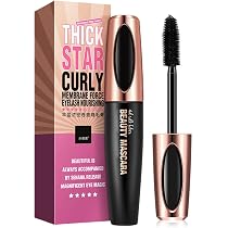 4D Silk Fiber Wimperntusche – Wasserdicht & Schweißfest Für Ultra-lange & Dicke Wimpern, Schwarz, 8 Ml