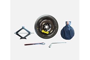 D'ANGELO Reserverad Ersatz notrad 17" vereinbar mit MERCEDES A, B, C, KLASSE (NO AMG), AUD-I A4, A5, SSANYONG TIVOLI mit Wagenheber, Schlüssel und Tasche