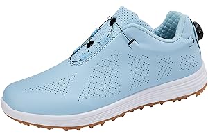 PENXZT Womens Waterproof Golf Shoes Wide Fitting Spikeless Casual Sneakers Big-Size