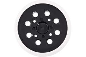 JVBAJV Sanding Pad 125 mm Hook and Loop 8 Holes Sander Pad Sander Sanding Disc Backing Pad Replacement Sanding Pad Compatible with Bosch PEX 300 AE and PEX 400 AE Eccentric Sanding
