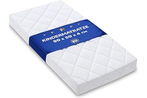 Totsy Baby Matelas Bebe - 50x90 cm pour lit Bebe Berceau couffin nacelle et Lits Parapluie 50 x 90 avec Housse Enfant Protection Contre l'humidité