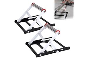 Sadodo Adjustable Cutting Machine Stand, Metal Support Frame, Pack 2PCS Set, Height Adjustable with retaining knob,Rotatable Top Support for Table Saws & Planers