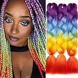 Haar-Material: 100% Kanekalon Haar, keine Ausfallen oder Verblassen. Hitzebeständig, im Allgemeinen.