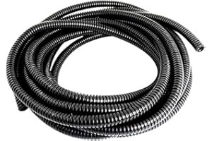CGEAMDY Manguera Corrugada, Ignífugo Tubo Corrugado, Tubería Alambre Conducto Para Proteger Cables Eléctricos, 5m Longitud Corrugado Fuelle Conducto Tubo Protector Manga Para Coche(7x10mm)