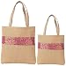 ShalinIndia - Set Of 2 Multipurpose Shopping Bags, Jute Shimmer,Natural Fiber Size Size-30 Cm x 40 Cm,Straps -23 Cm RS.575.00