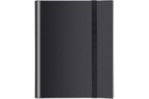 BINJCE Porte Carte à Collectionner, Classeur Cartes 24 Pages Capacité de 432 Cartes,Étanche Jeu de Farde Carte, Sangle Elastique Empêche la Carte de Tomber(Noir)