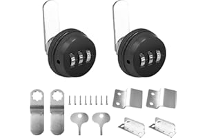 ZPSNDP 2 Pièces Serrure Boite aux Lettres, Alliage de Zinc Serrure a Code, Serrure Placard avec 3 Code Numérique, Verrou Boite aux Lettres 20 mm, Verrou a Code, pour Armoire, Tiroirs, Casiers