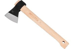 Bellota 8130-500C - Hacha Vizcaína para la Limpieza y el Corte de Ramas Pequeñas/Medianas y Corte de Leña, Peso de la Cabeza 500 gr, Mango de Madera